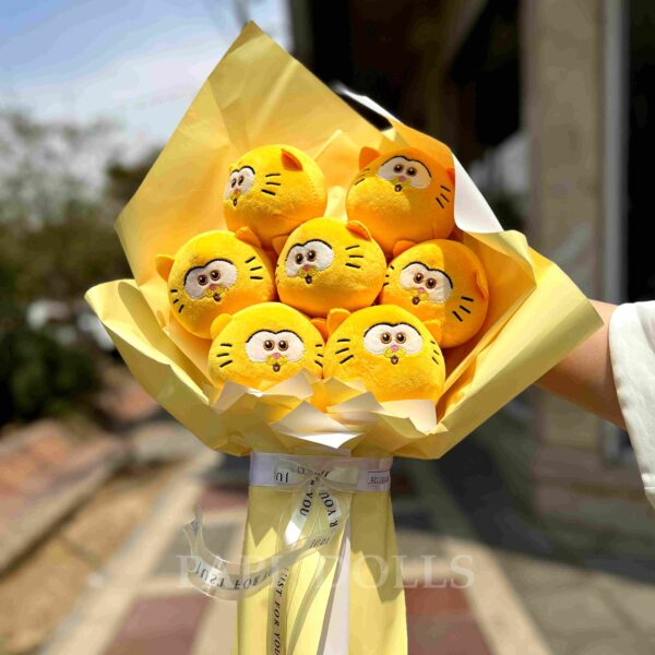 دسته گل عروسکی گربه